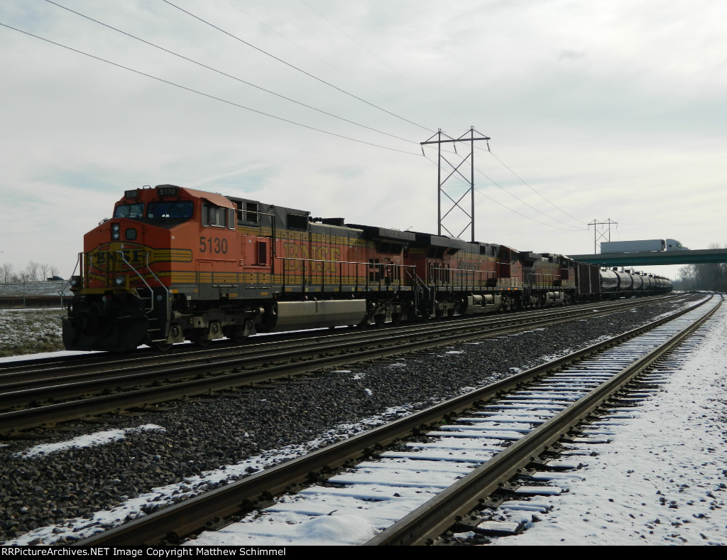 Empty Northbound BNSF Oil Can 